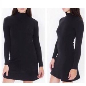 American apparel Long Sleeve Mock Neck Mini Dress